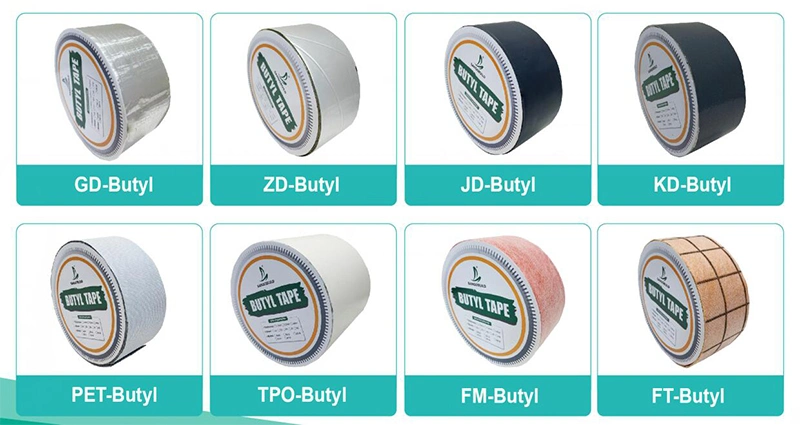 Self Adhesive Waterproof Tape Joint Flex Rubber Crack Sealing Tape Putty Tape Butyl Mastic Tape for Roof Windows
